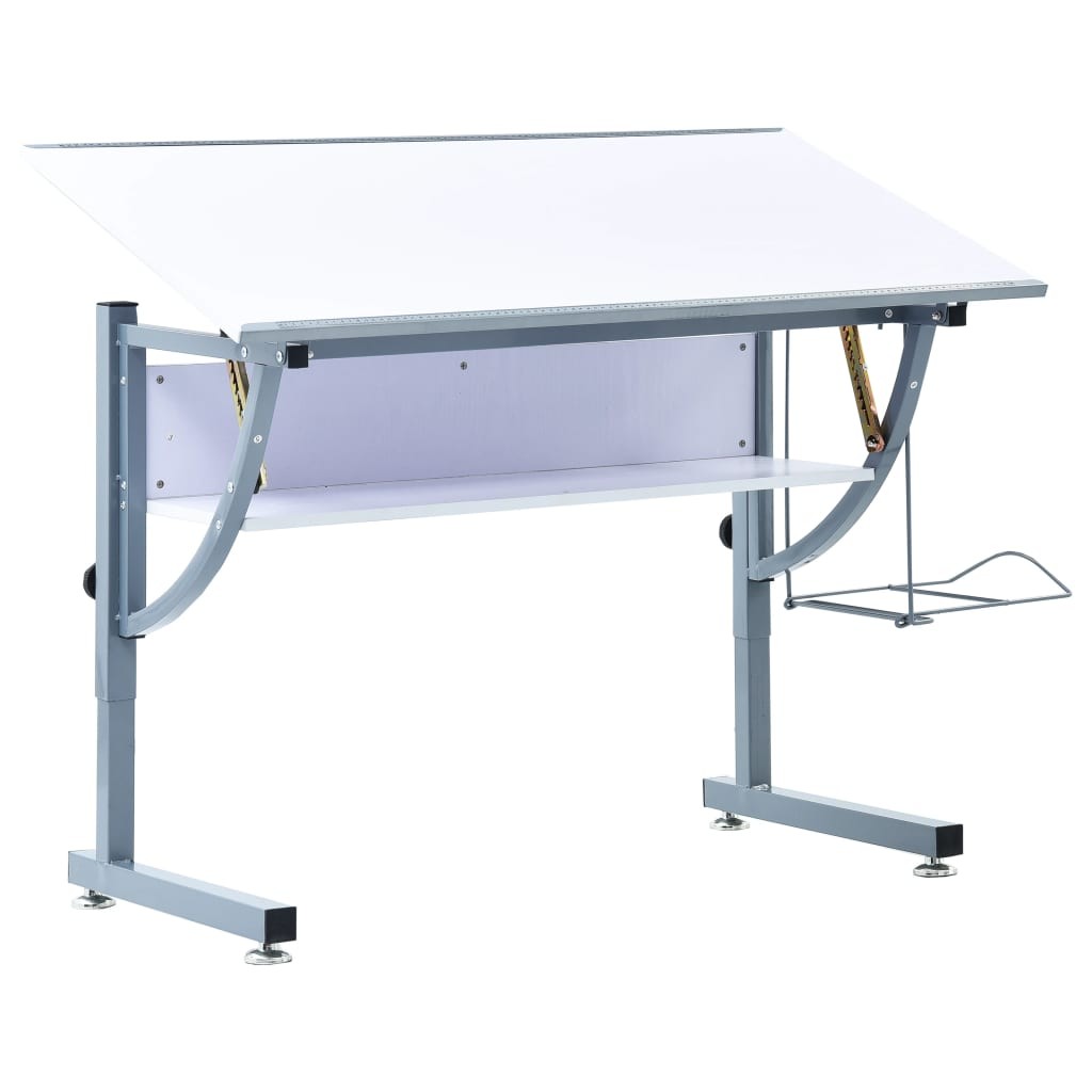 Teenagers Drafting Table White 110x60x87 cm MDF